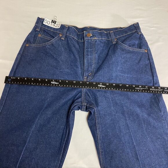 VTG 1980s JC Pennys Jeans Men's 38x29 Blue Big Mac Workwear Lite Wash Denim USA - Picture 10 of 15